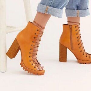 Free People Palermo X Jeffrey Campbell Lace Heel Boot